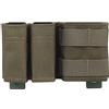 OAREA Tactical Airsoft 5.56 9mm 1 + 2 laterale Triple Magazine Sacchetto rapido Draw Molle. Maschiatore Mag Portatore Molle Ammo Borse