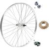 MADICKS RUOTA/CERCHIO POSTERIORE 26 X 1. 3/8 + PIGNONE 18 DENTI BICI ATTACCO STANDARD ALLUMINIO/ACCIAIO 26X1.38 OLANDA - BICICLETTA CITY BIKE - PASSEGGIO DADI DI FISSAGGIO E FLAP INCLUSI 1 VELOCITÀ