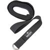 MATCHU Cintura da yoga, yoga, yoga, pilates, fisioterapia, 100% cotone, 3 m x 3,5 cm, fibbia scorrevole in metallo, colore nero, MATCHU