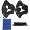 Bonbela 1 Paio di Palette per Nuotare in Silicone PP Regolabile con Pinna a Mano, Paletta Piatta, Aiuto per L'allenamento del Nuoto per Uomini Donne Bambini (#3)