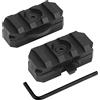WISEONUS Airsoft Tactical Casco Rail Adapter Mount Girevole Connettori Casco Accessorio per ARC 19mm Side Rail (Nero)
