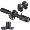 SPINA OPTICS FalconPoint - Cannocchiale tattico 2,5-10 x 32 SFP per la caccia con reticolo Mil-dot, tubo da 30 mm secondo piano focale, con supporti ad anello da 20 mm