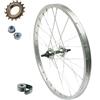 MADICKS RUOTA/CERCHIO POSTERIORE 20 X 1.75 + PIGNONE 16 DENTI BICI ATTACCO STANDARD ALLUMINIO/ACCIAIO 20X1.75 OLANDA - BICICLETTA CITY BIKE - PASSEGGIO DADI DI FISSAGGIO E FLAP INCLUSI 1 VELOCITÀ
