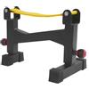 Queeucaer Deadlift - Supporto per imbracatura, telaio per bilanciere, in acciaio al carbonio di spessore 2 mm, per uso in palestre, colore: giallo, nero