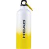 HEAD® Borraccia in Alluminio 750 ml con Tappo in Plastica e Moschettone in Metallo, Nero