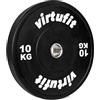 VirtuFit Hi-Temp Bumper Plate - Disco olimpico in gomma, 50 mm, 10 kg