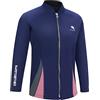 ziyimaoyi Muta da donna in neoprene da 2 mm, giacca da donna, con cerniera frontale, calda, a maniche lunghe, per nuoto, immersioni, surf, immersioni (S, nero)
