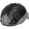 AQ zxdc Casco Tattico Fast Airsoft, con Visiera di Protezione Integrale, Copricasco Torcia per Occhiali con Luce Lampeggiante, Passamontagna, per Giochi di Guerra D'azione di Tiro al Paintball,Cover