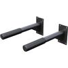 GORILLA SPORTS® Barre per Dip - da Muro, Acciaio, Lunghezza della Bara: 51 cm, Antiscivolo, Carico Max 350 kg - Dip Station, Palestra, Calisthenics Parallele, Attrezzo per Trazioni Muro