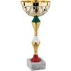 Hole Gadget Coppa Trofeo Personalizzabile 37, 34, 30, 27, 24 cm Singolo o Set Tutti Gli Sport, Calcio, Calcettto, Tennis, Basket, Padel, Fantacalcio, Premiazioni cod 12.941 (37 cm | Oro)