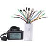 VINGVO Controller Ebike, Controller Motore Brushless, Display Ebike, Pannello Display LCD Impermeabile e Kit Controller velocità Motore Brushless per Scooter Ebike (36v/48v 500w/750w)