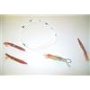 Piranha Fishing Line TRAINA TERMINALE FILOSA Squid JIG TIGRATO da PALAMITE TONNETTI E ALLETTERATI