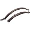 MVTEK Coppia parafanghi mtb. Coppia parafango mtb per ruote bici 24-26''. Attacco rapido. Parafango bici in plastica, montaggio a telaio, canotto sella. Parafango anteriore e parafango posteriore mtb