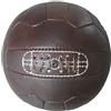 BESTSOCCERBUYS.COM Pallone da calcio in cuoio antico con stringhe, replica dei palloni usati negli anni '50, regalo unico per gli appassionati di calcio, Antique Brown Leather, 5