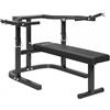 SPORTNOW Panca per Sollevamento Pesi Panca Pettorali 150x150x60-85 cm Nero