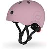 Scoot & Ride Casco Scoot and Ride & Kid da S a S (51-55 cm), vestibilità regolabile, design leggero, ventilazione traspirante, fibbia magnetica, certificato di sicurezza, Wildberry
