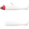 Fiiish Combo Medium Master Shad No.5-12,5 cm - 25 g - White Coco-Red Head - MS4536
