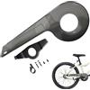 Comebachome Copricatena per Bici Adatto per 32-36 Denti Copricatena Universale per Bicicletta per Bambini Robusto copribici per Accessori Nero Trasparente, Decor