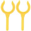Agatige Blocco per Remo 2 Pezzi Remi per Barche a Remi per Barche a Remi per Barche a Remi per Barche a Remi Accessori per Montaggio Laterale(Giallo)