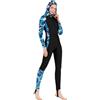 SDIUAKBV Muta Muta da sub con cappuccio donna, costume bagno, protezione anti-rash integrale, abbigliamento for meduse, snorkeling Per le immersioni(Color 2,M)