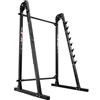 K-Sport: Porta bilanciere con dispositivo di sicurezza caricabile fino 280kg I Rack palestra per squat I Supporto bilanciere con barra di aggancio a 8 gradini I Rack bilanciere per squat, E-Book incl.