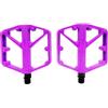 Eawfgtuw Pedali per Mountain Bike con Cuscinetti DU Pedali Piattaforma in Lega di Alluminio Pedali Piatti Antiscivolo per Ciclismo per Bici da Strada MTB Bicicletta 15x13cm (viola)