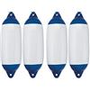 CLICSON® - Kit 4 Parabordi Gonfiabili per Imbarcazioni. Dimensioni 120x450 mm