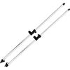 PIMAR marine equipment Coppia di Puntoni in Alluminio telescopici Ø25mm per tendalino gommone Barca
