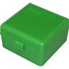 MTM 100 Rotondo Flip-Top Ammo Box Rifle .17, .222, 223, 6x47, .222 Mag (Verde)