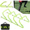 AufuN Set di 6 ostacoli di coordinazione Agility per allenamento calcio, ostacoli di allenamento, calcio