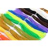 Tigofly 16 fasci di gonne in silicone da 13 cm in tinta unita con fiocchi di perle fai da te esche spinner esche calamari filo di gomma materiali per legare mosche