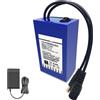 HJGHY Batteria al Litio Ricaricabile da 12 V 10 Ah, 12 V 10000 mAh con Caricabatterie per dispositivi da 12 V, Auto RC, Robot, Striscia Luminosa a LED, Telecamera CCTV