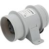 Locadence Ventile per Condotti da 3 Pollici, Ventola di Ventilazione in Linea DC12V, Ventilatore Ad Aria Inline
