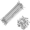 A ABSOPRO Raggi per Bicicletta 14G Raggi per Mountain Bike in Acciaio al Carbonio Color Argento 36 Pezzi 140mm