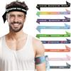 Zkgiftsdz Fasce e braccialetti personalizzati per uomini e donne - Nastro personalizzato con nome/logo - Accessori di moda per sport, attività, da 5 a 500 pezzi
