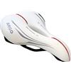 Selle Montegrappa XC 1370 Argo - Sella in pelle per bicicletta da montagna, unisex, colore bianco