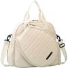Baoblaze Borsa da Tennis Sportiva a Tracolla Borsa Portaracchette da Palestra in Tessuto Oxford Impermeabile con Grande capacità Adatta per Uomo E Donna, Beige