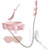 Generico Sport all'aperto equestre Frusta Set di Cuoio con Nappe per spettacoli di cavallo-IThlT13 (Rosa-3)