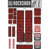 RockShox Sticker Set 30 forwardslash32 mm e RS1 Sid/Reba/Revelation (< 2018) Settore/Recon/X32/30g/30S/xc30, 11.4318.003.500 Pezzi di Ricambio, Rosso, Standard