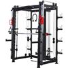 GORILLA SPORTS® Smith Machine - Multifunzione, con Bilanciere Olimpico, Cavi, Lat Machine, Dip Station, Regolabile, Accessori - Multipower Palestra, Squat Rack, Power Cage, Sollevamento Pesi, Fitness
