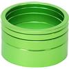 MSC Bikes 9009GN Distanziali per sterzo, Colore: Verde, 2, 3, 5 e 10 mm