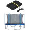 Generico Rete di Sicurezza per Trampolino 244 305 366 427 cm Rete di Ricambio per Trampolino Rete Interna con Cerniera e Fibbie Nuovo, Rete di Protezione per Trampolino da Giardino, per Pali da 6/8