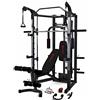 Marcy Eclipse Deluxe Smith Machine Gym - Palestra, Colore: Nero/Rosso