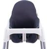 JYOKO KIDS Cuscino per il seggiolone compatibile con Ikea antilop, 100% Cotone (Marengo)