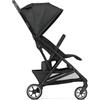 Deryan Easy, Passeggino 0+ Mesi-22 Kg, Passeggino Leggero con Chiusura Smart e Compatta, Capotte Estensibile con Trattamenti UV50+ Antipioggia, Regolabile, Poggiagambe, Nero
