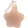 Generico Porta Ciuccio in Silicone a Forma di Stella con lettera incisa, Design Morbido, Colori Pastello, soft touch (C, Blush)