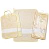 Bubabù Set Asilo Tre Pezzi Ricamabile MELMAN: Bavaglino con Elastico, Asciugamano, Sacchetto - Made in Italy (GIALLO)