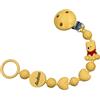 BABY J ART Catenella Portaciuccio in Silicone Personalizzata con Nome - Modello Bubble Charm - Clip Sicura - Idea Regalo Nascita - Orso - Ultra leggera