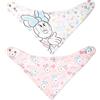 Lulabi Disney Minnie Tender, Set 2 Bavaglini Bandana, Cotone, 0+, Rosa