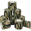 Nutoko 8 Rotoli Bende Autoadesive Benda Nastro Elastico Bendaggio Adesiva Coesiva Autoadesivo Salvapelle Sport Nastro Bendaggio per Mani, Piedi, Ginocchia, Braccia camuffamento Benda 5cm x 4.5m